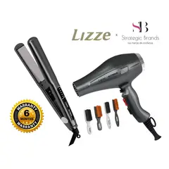 LIZZE - PLANCHA Y SECADORA EXTREME + 1 CEPILLO BARBERO SURTIDO