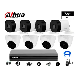 DAHUA - CÁMARAS SEGURIDAD KIT 8 HD 720P + CABLE HDMI OFERTA