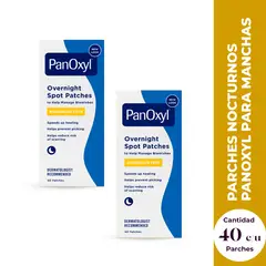 PANOXYL - Parches para el acné de uso nocturno PM 40 Unidades 2 Pack