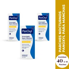 PANOXYL - Parches para el acné de uso nocturno PM 40 Unidades 3 Pack