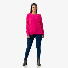 INDEMA - Sueter Polera Mujer de Cashemira Color Magenta