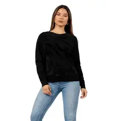 INDEMA - Sueter Polera Mujer de Cashemira Color Negro