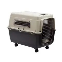 GENERICO - Kennel para mascotas con ruedas L90 DE FIBRA