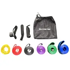 REAL FITNESS PERU - Set de Ligas Crossfit de Calistenia x6 Bandas Cerradas