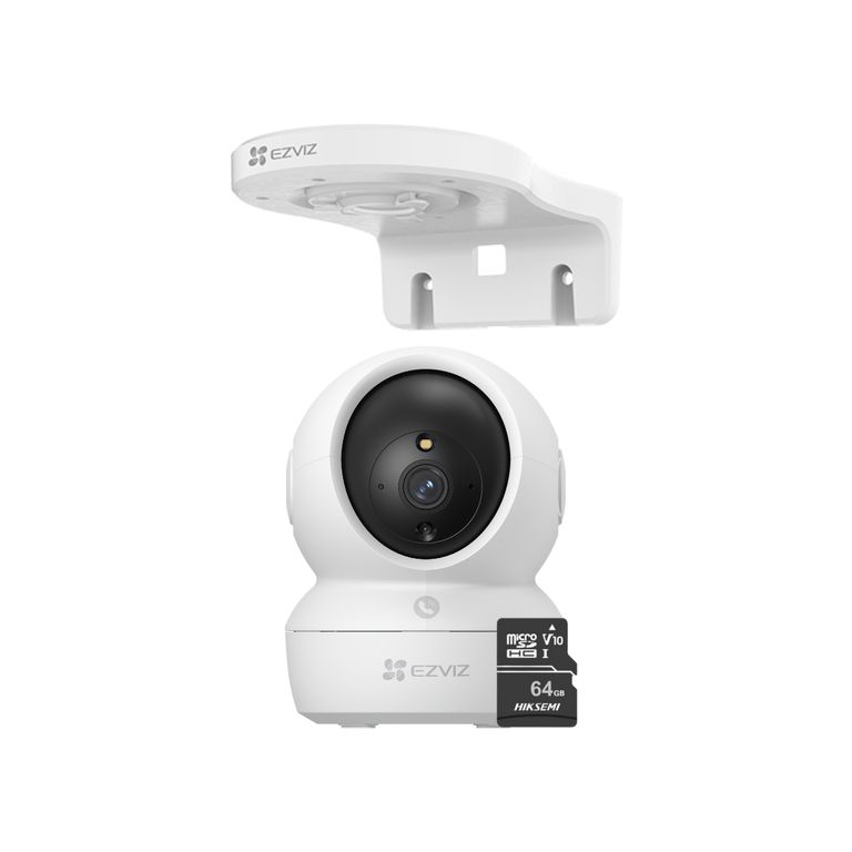 Cámara de seguridad H6C Full HD + Soporte de montaje en pared + 64GB -