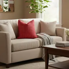 MAP DESIGN HOME - Funda de Cojin Jaspel Cranberry 45x45cm