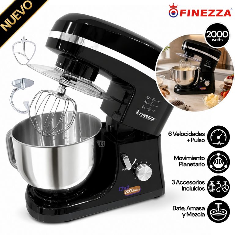 Batidora Orbital 2000W FZ-6818B Negro