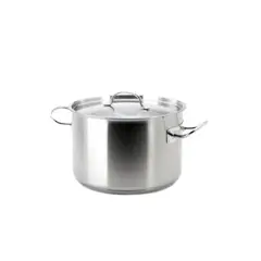 RINOX - Olla alta 32 Litros 40x26 con tapa acero inox