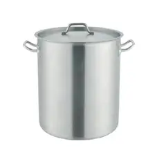 RINOX - Olla Fondo 98 Litros 50x50cm con tapa acero inoxidable