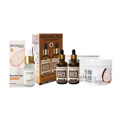 WINK WHITE - Serum Orgánico 50ml + Gel exfoliante 140Gr + Serum Facial Arroz 15ml