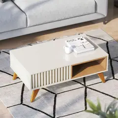 TU MESITA - Mesa de Centro Venecia color Blanco