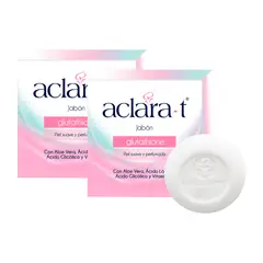 GENERICO - Jabón Con Glutathione Aclara-T 80Gr 2 Unidades