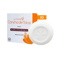 GENERICO - Jabón De Concha De Nacar & Acido Hialuronico La Cooper 80Gr 2 Uni