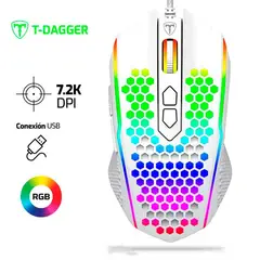 T DAGGER - Mouse T-Dagger Imperial T-Tgm310rgb 7200dpi Rgb Blanco