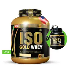 LEVEL PRO - ISO GOLD WHEY 3KG VAINILLA + PORTAPROTEINA