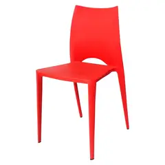 ARKIMUEBLES - Silla de polipropileno modelo Valerie rojo