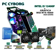 INTEL - Computadora PC Gamer Core i5 12400F RAM 16GB SSD 1TB RTX 4060 8GB