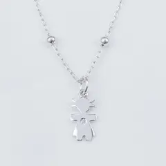 NATHALIE BIRD - COLLAR CLASSIC DIJE NIÑA SILVER