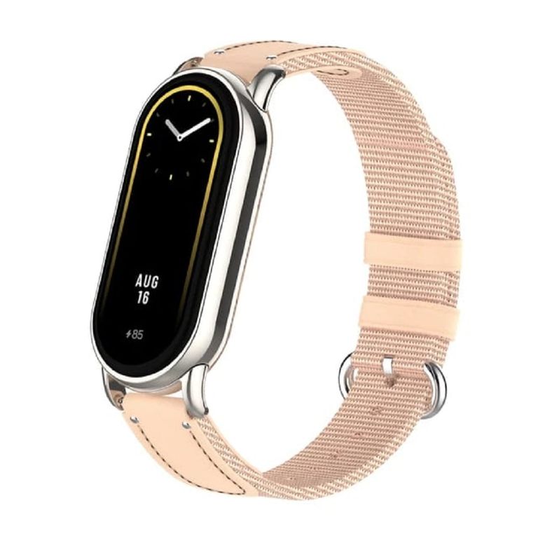 Correa de nylon trenzado para MI BAND 8 Rosa