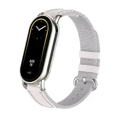 GENERICO - Correa de nylon trenzado para MI BAND 8 Gris