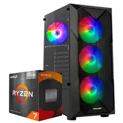 AMD - Computadora PC GAMER RYZEN 7 5700G RAM 8GB SSD 500GB WIFI