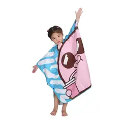 GENERICO - Poncho de Microfibra Jr Piggy Roseblue