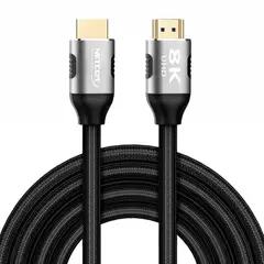 NETCOM - Cable Hdmi 2.1V 8k 3D 1.8 Metros 4320p Premium 48Gbps HDR eARC