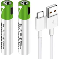 IMPORTADO MC - PILAS RECARGABLES AAA CARGA C A USB X 2