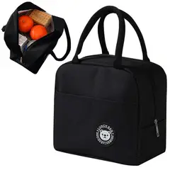 GENERICO - Lonchera Térmica de Alimentos y Bebidas Negra