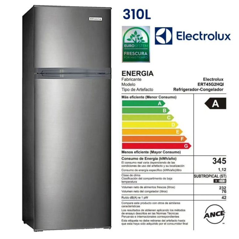 Refrigerador Ert45g2hqi Top Freezer 310 Litros