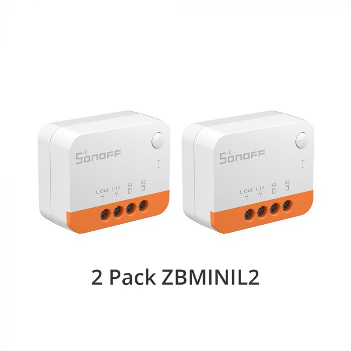 Interruptor luz inteligente No requiere Neutro Zigbee - ZBMINIL2 Pack2