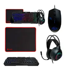 TEROS GAMING - COMBO TEROS TE-4063N TECLADO MULTIMEDIA MOUSE HEADSET MOUSE PAD