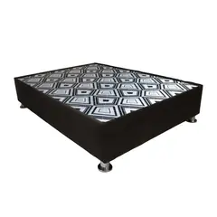 MUEBLES MACRUMO - Box Tarima reforzado y acolchado con cajones laterales 2 Plazas - Marrón