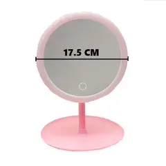 GENERICO - Espejo táctil con luz LED Maquillaje Redondo