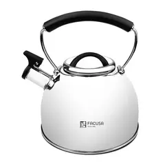 FACUSA - Tetera Acero Inoxidable 2.5 Litros Silbante Alta Calidad 2025