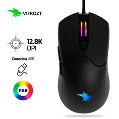 VIFROZT - Mouse VALKYR 12,800 Dpi Rgb Negro