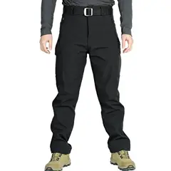 BLWOENS - Pantalones baggy largos para hombres-Negro