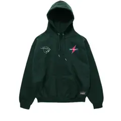 GENERICO - Polera Unisex con Capucha Mr Beast Lightning - Verde