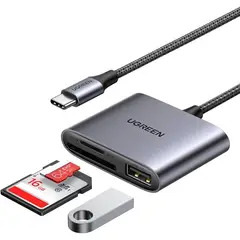 GENERICO - Lector de tarjetas SD USB C 3 en 1 Adaptador de tarjeta tipo C