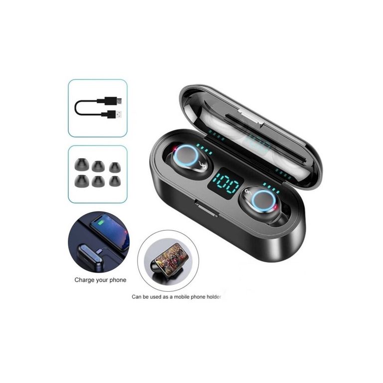 Audífonos Táctil Bluetooth 5.1 Impermeable Powerbank