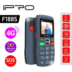 IPRO - CELULAR ADULTO MAYOR F188S 4G AZUL NEGRO