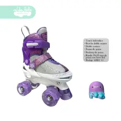 OKA - PATIN 4 RUEDAS LILA TALLA S
