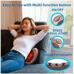 OEM - Cojin de Masaje Shiatsu con esferas y Calor - para Auto y Oficina