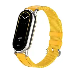 GENERICO - Correa de nylon trenzado para MI BAND 8 Amarillo