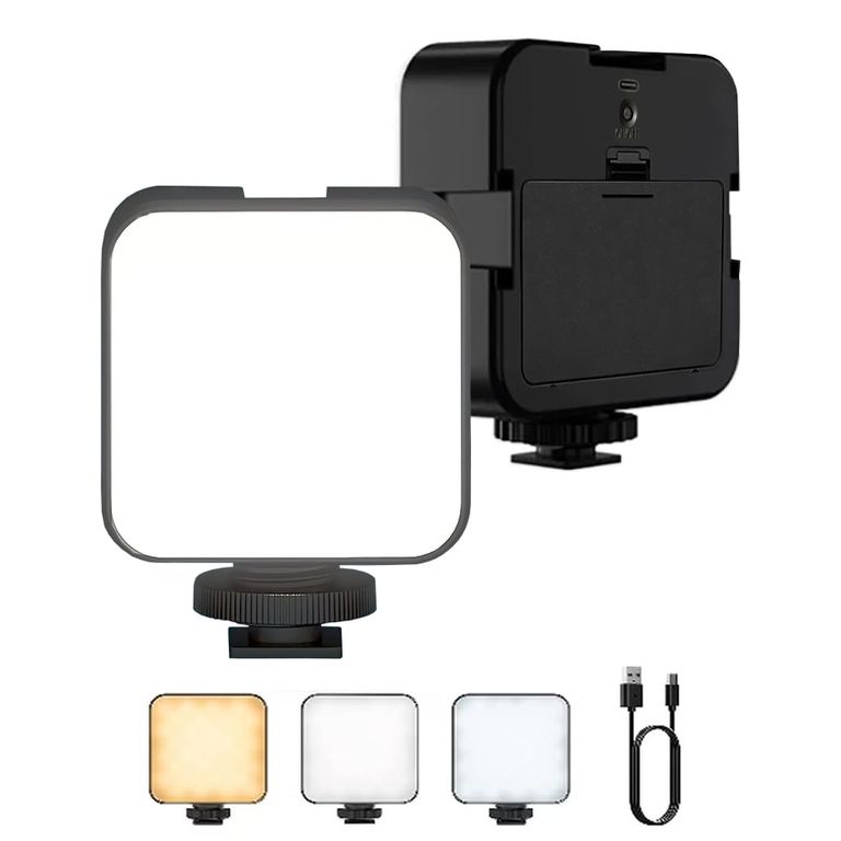 Luz LED recargable de 6000K 3 colores con 7 cambios