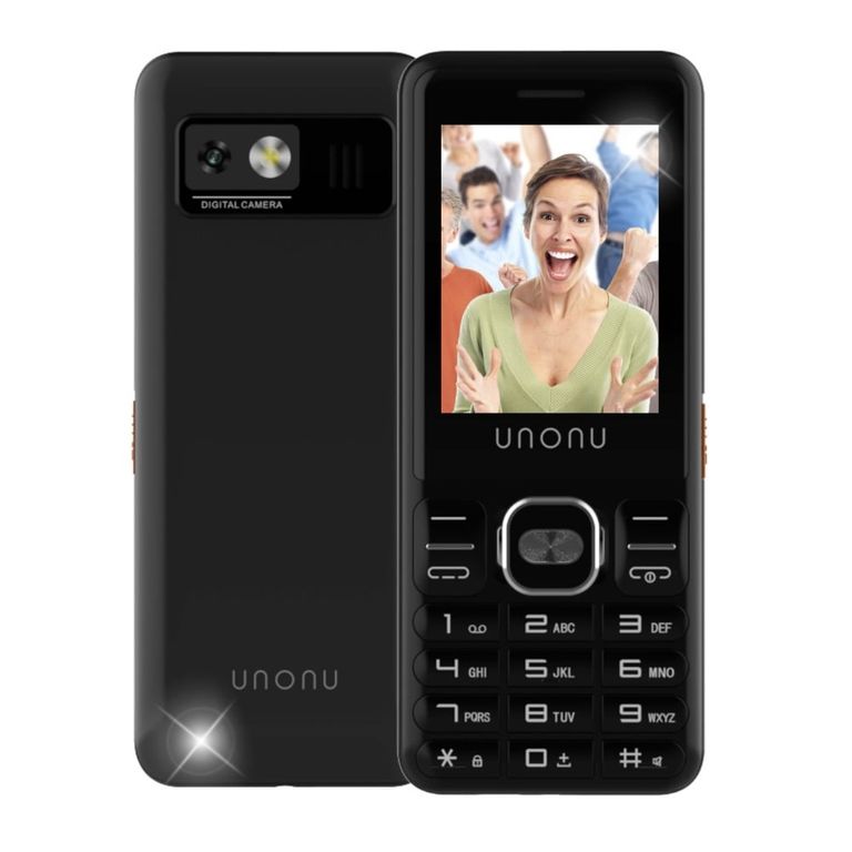 Celular 4G U10L Dual Sim Camara Radio Negro