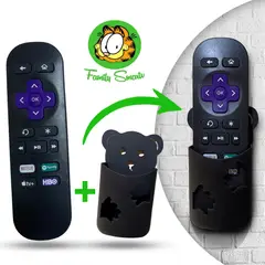 ROKU - Control Remoto Express Premiere Plus 4k + Soporte Gatos