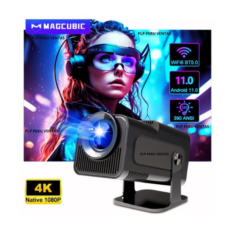 Proyector HY320 Smart 4K Android11 Wifi Bluetooth