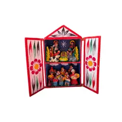 ACHALLAY ARTESANIA DE BARRO - Retablo Ayacuchano Mediano