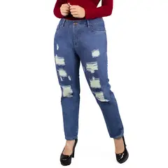 TANSY - Jean Boyfriend para mujer - Teffa - Old Beige